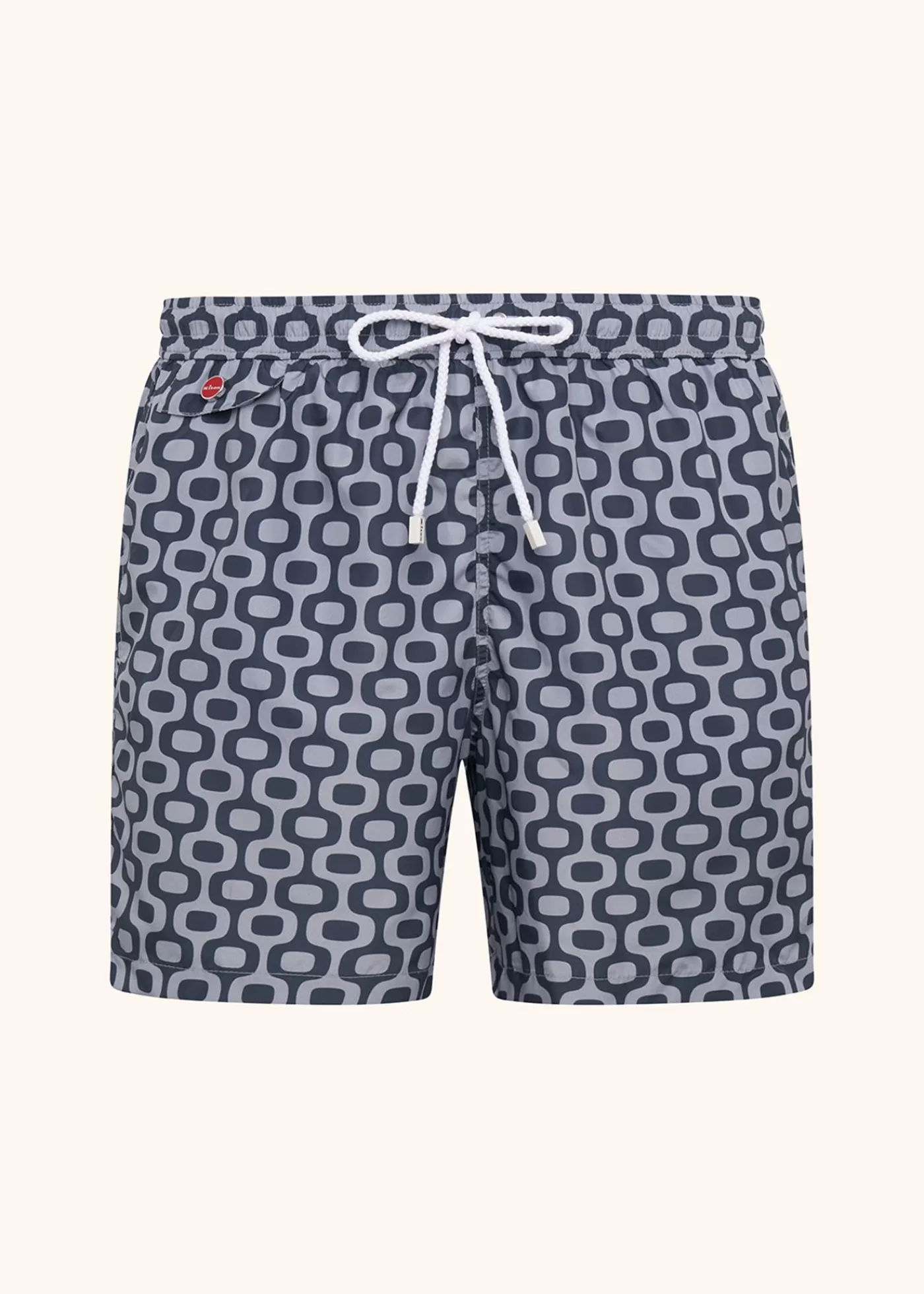 Badehosen-Kiton Schwimmboxer Polyester Grau