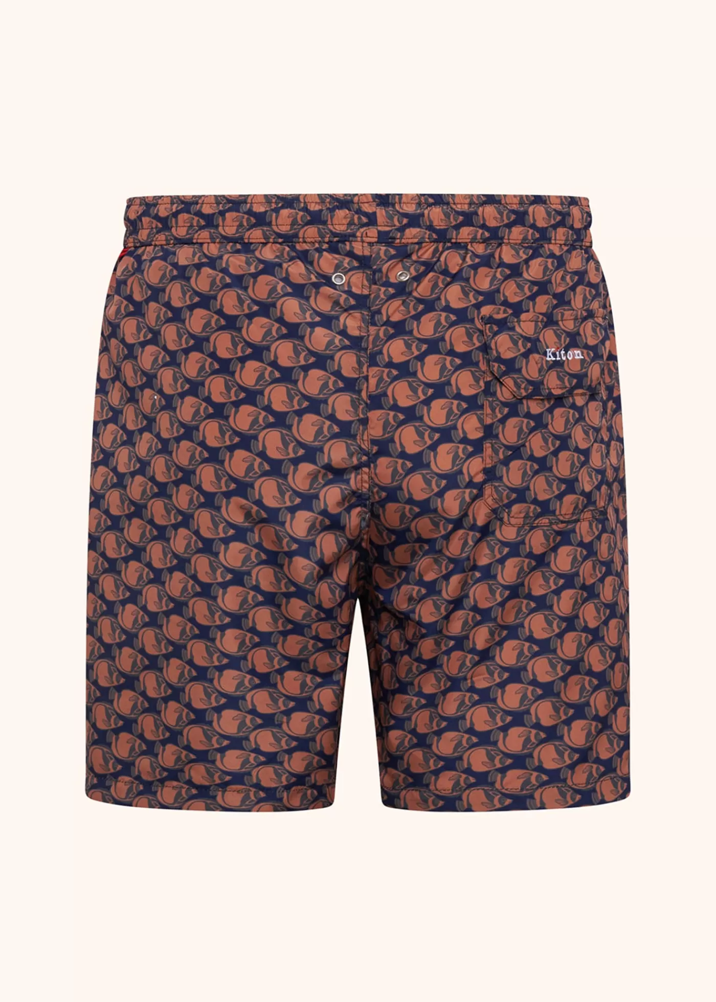 Badehosen-Kiton Schwimmboxer Polyester Blau