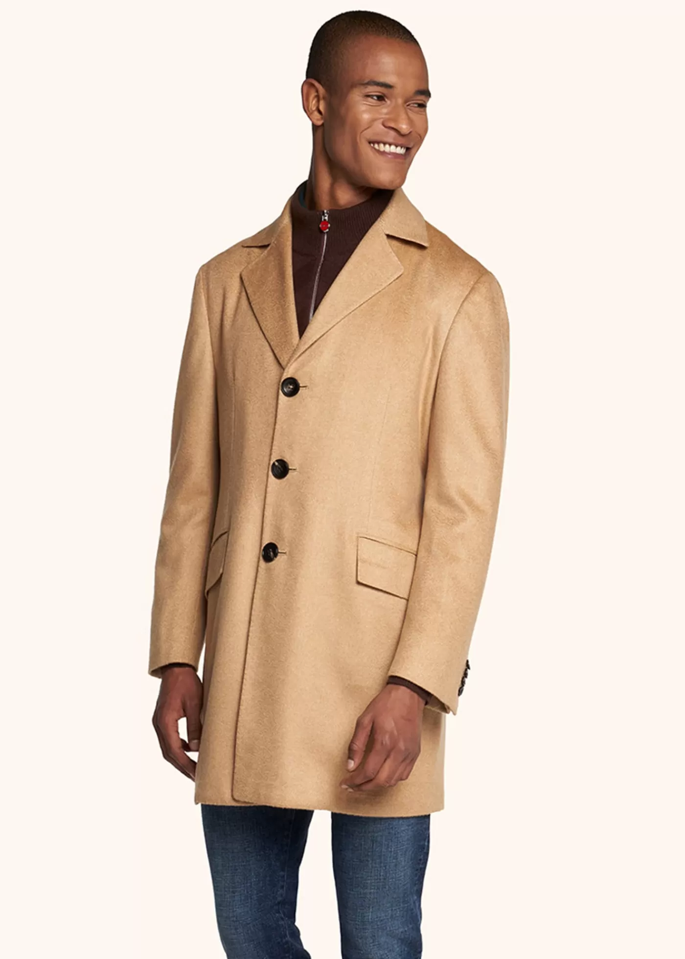 Outerwear-Kiton Winterjacke Kaschmir Hellesbeige