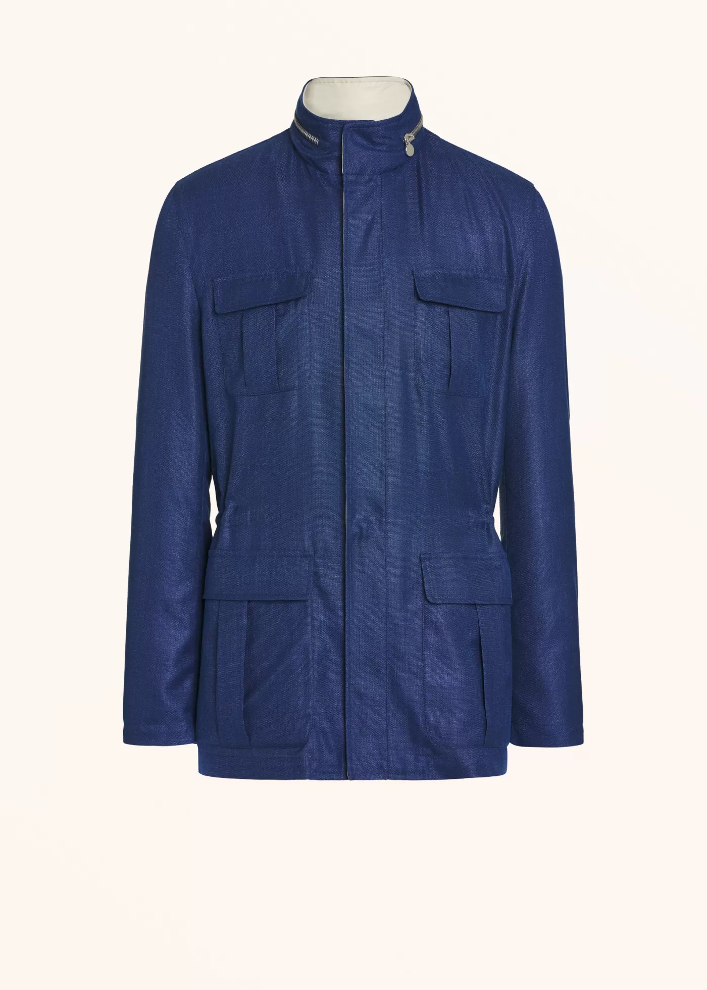 Outerwear-Kiton Winterjacke Schurwolle Hellesblau